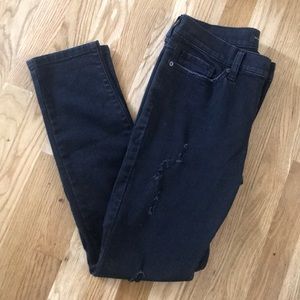 Banana Republic Distressed Black Jeans